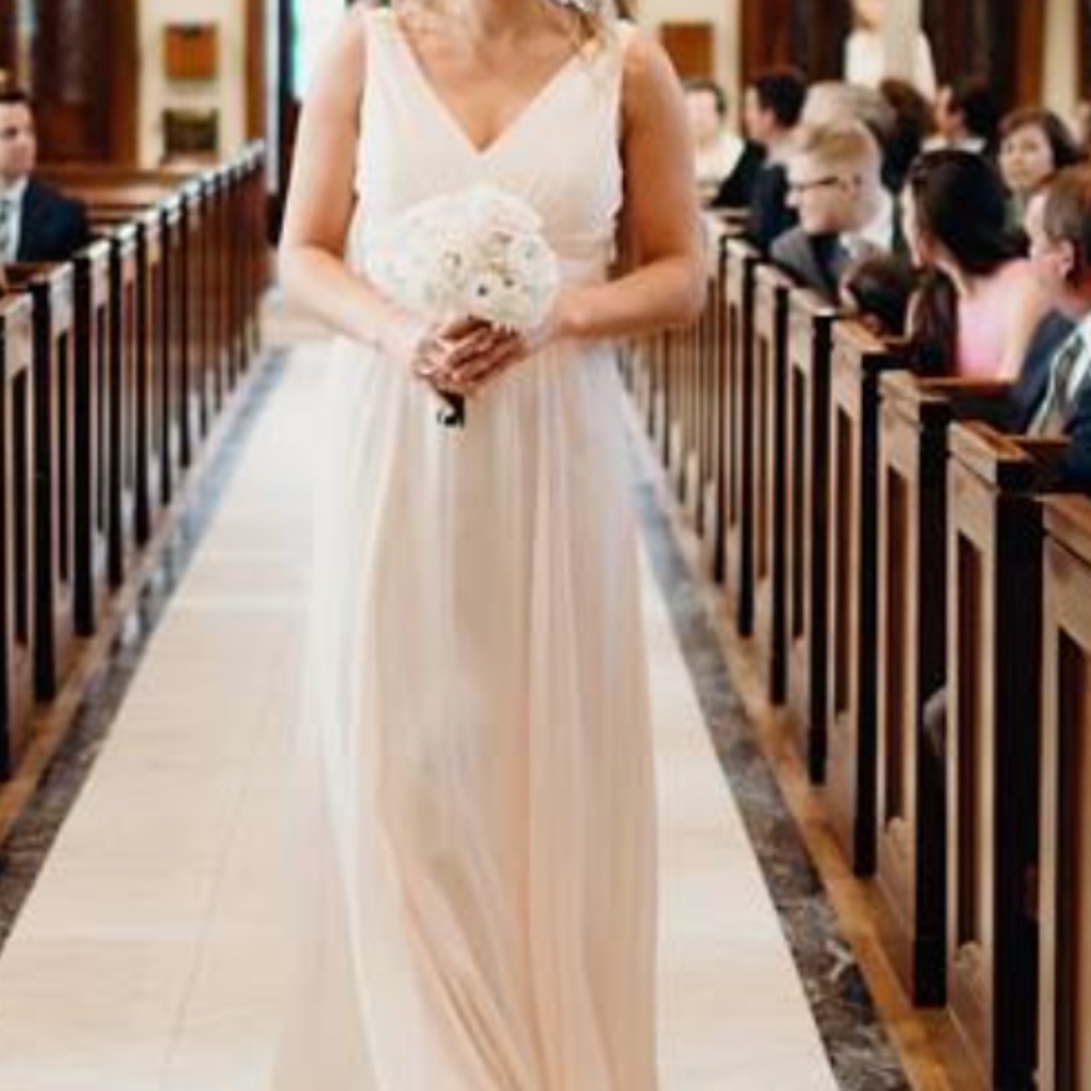 Amsale Bridesmaid Dress | Justine in Blush